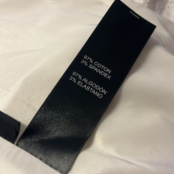 donCaster white eyelet fully lined jacket with zipper pockets at the sides, new - Picture 8 of 12